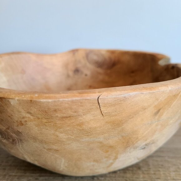 Hand carved wooden ladle. Natural wood. 15 1/4''long. Rustic decor. Farm house. - Picture 9 of 12